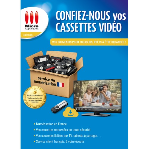 Confiez-nous vos cassettes vidéo