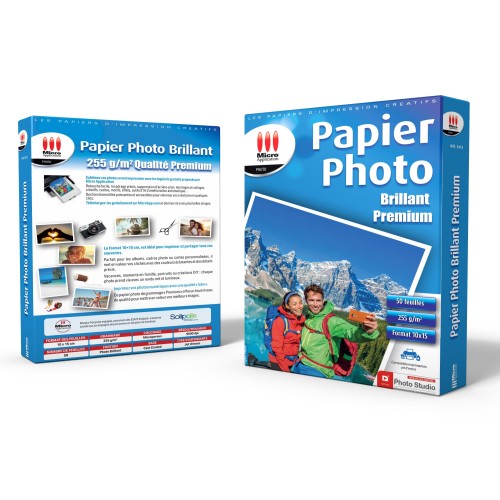 Papier Photo Brillant 10x15 - Premium - 255 g/m² - 50 feuilles