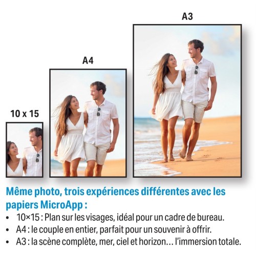 Papier Photo Brillant A4 - Premium - 255 g/m² - 20 Feuilles