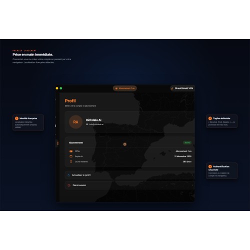 GhostShield VPN | VPN sécurisé, confidentialité et protection Internet