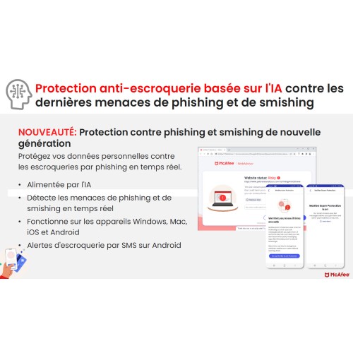 McAfee Total Protection 2025 - 2 ANS - 5 appareils