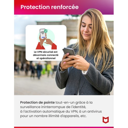 1 An - Appareils Illimités : McAfee + Premium Family 2025 - 1 AN - Appareils illimités