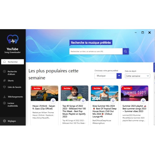 YouTube Song Downloader – Téléchargez musiques ET vidéos
