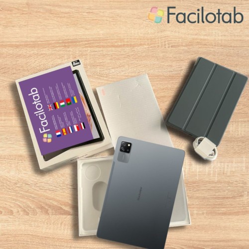 Facilotab Classic – Tablette simplifiée pour seniors – WiFi, 10,1″, 128 Go, Android 14