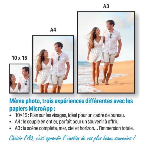 Papier Photo Brillant * Format A3 * - 255 g/m² - 15 Feuilles