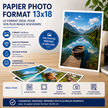 Papier Photo format 13x18
