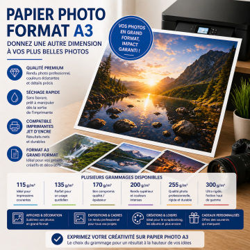 Papier Photo format A3